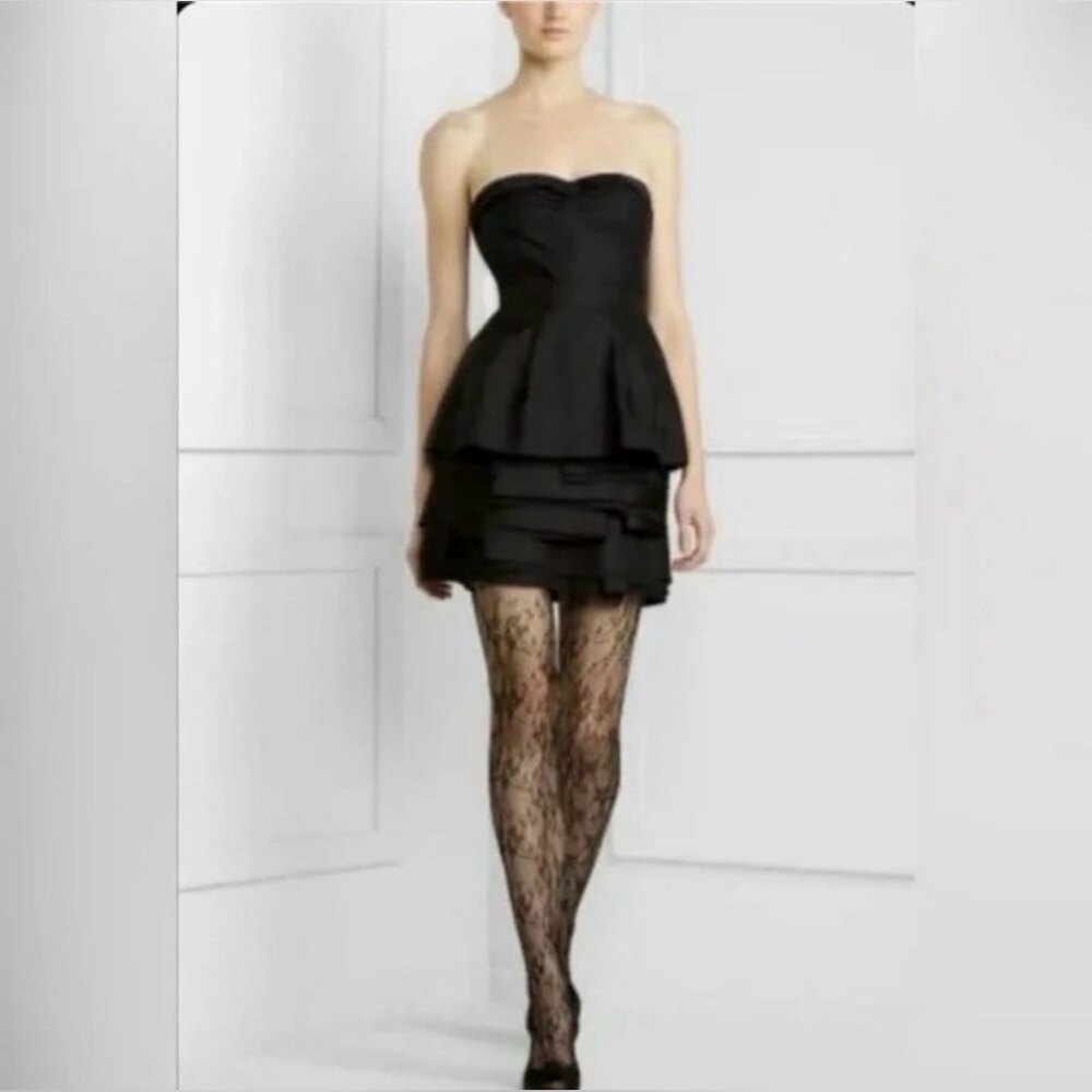 BCBGMaxAzria Marinna Layered Strapless Mini Dress